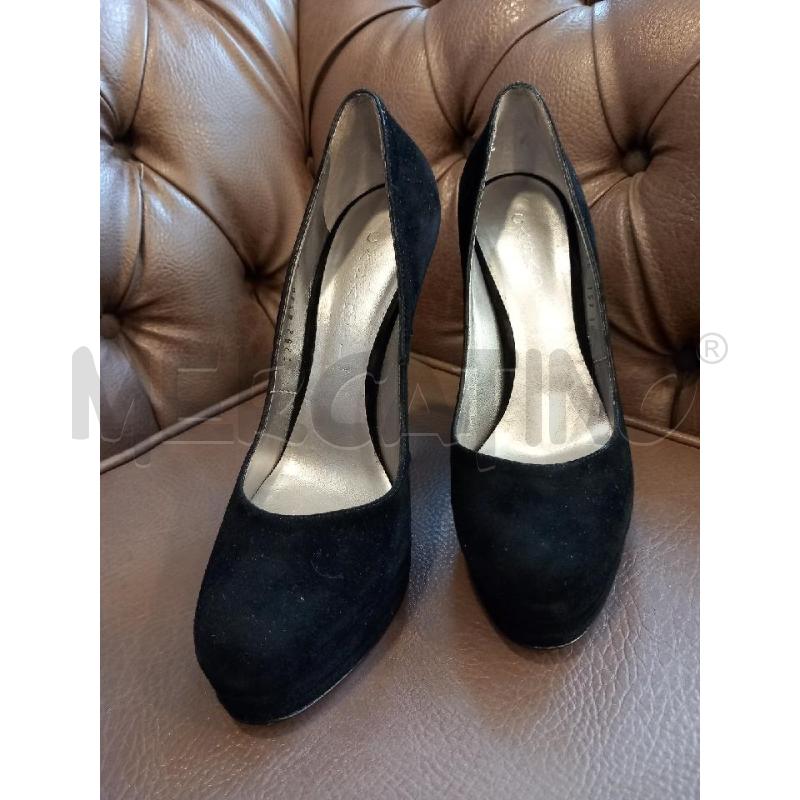 SCARPE D CASADEI NERO VELLUTO  | Mercatino dell'Usato Roma porta di roma 1