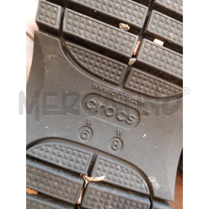 SCARPE D CROCS NERO PLATFORM | Mercatino dell'Usato Roma porta di roma 3