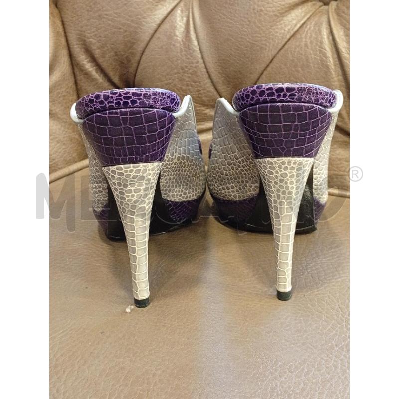 SCARPE D EMPORIO ARMANI GRIGIO VIOLA STAMPA COCCODRILLO | Mercatino dell'Usato Roma porta di roma 4