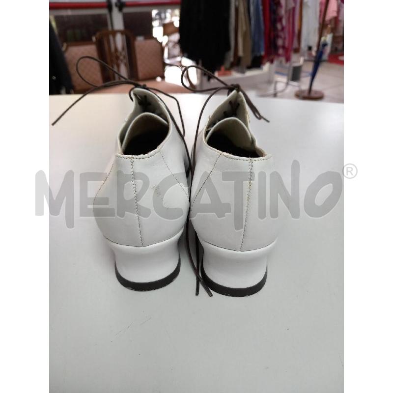 SCARPE D EMPORIO ARMANI OXFORD BIANCO PUNTA MARRONE | Mercatino dell'Usato Roma porta di roma 3