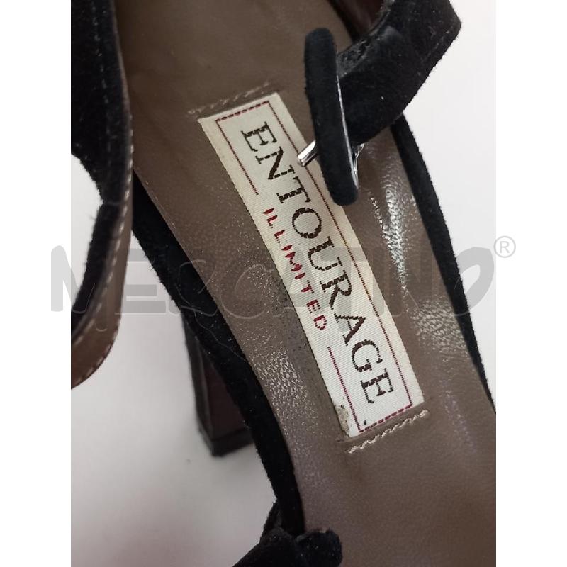 SCARPE D ENTOURAGE ILLIMITED PELLE NERO | Mercatino dell'Usato Roma porta di roma 4