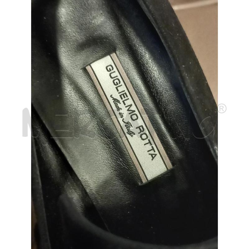 SCARPE D GUGLIELMO RIOTTA NERO TACCO ANIMALIER CAVALLINO | Mercatino dell'Usato Roma porta di roma 2
