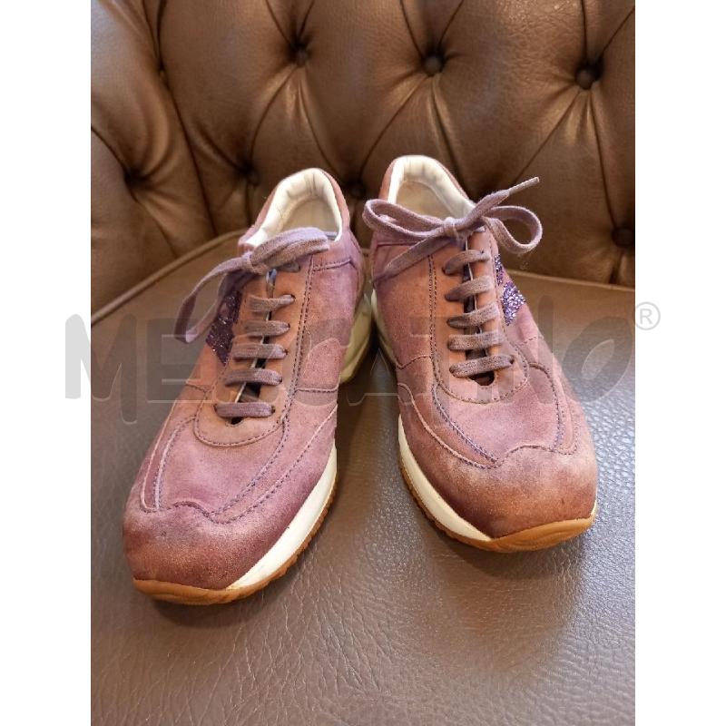 SCARPE D HOGAN CAMOSCIO ROSA | Mercatino dell'Usato Roma porta di roma 1