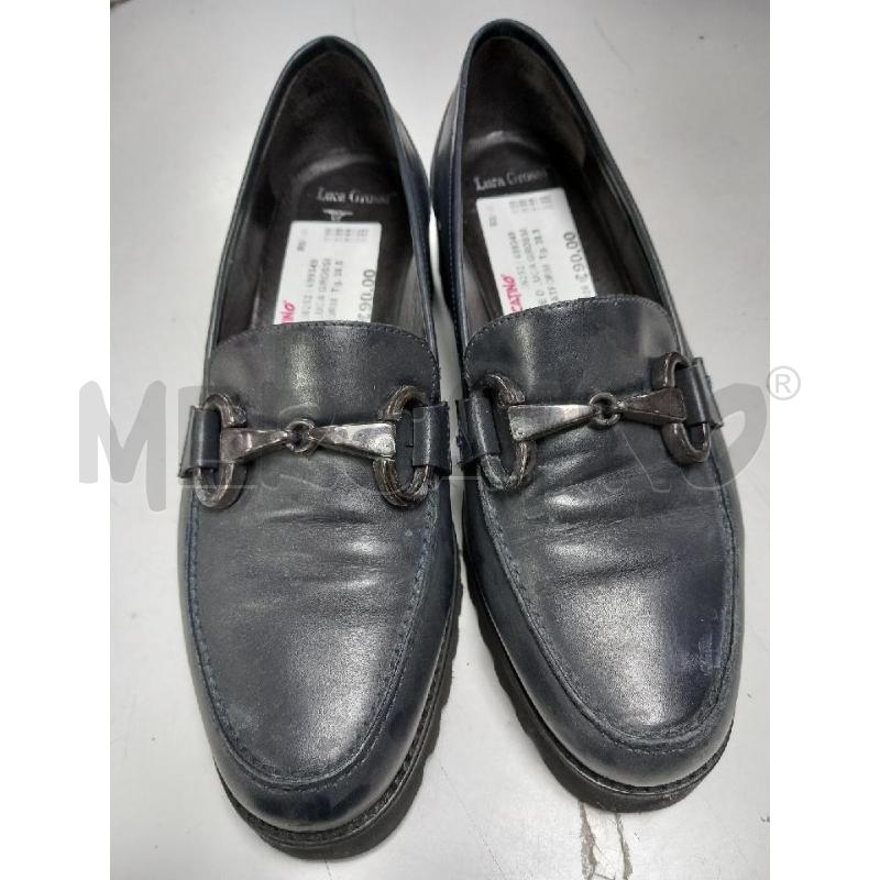 SCARPE D LUCA GROSSI BLU PLATFORM | Mercatino dell'Usato Roma porta di roma 1