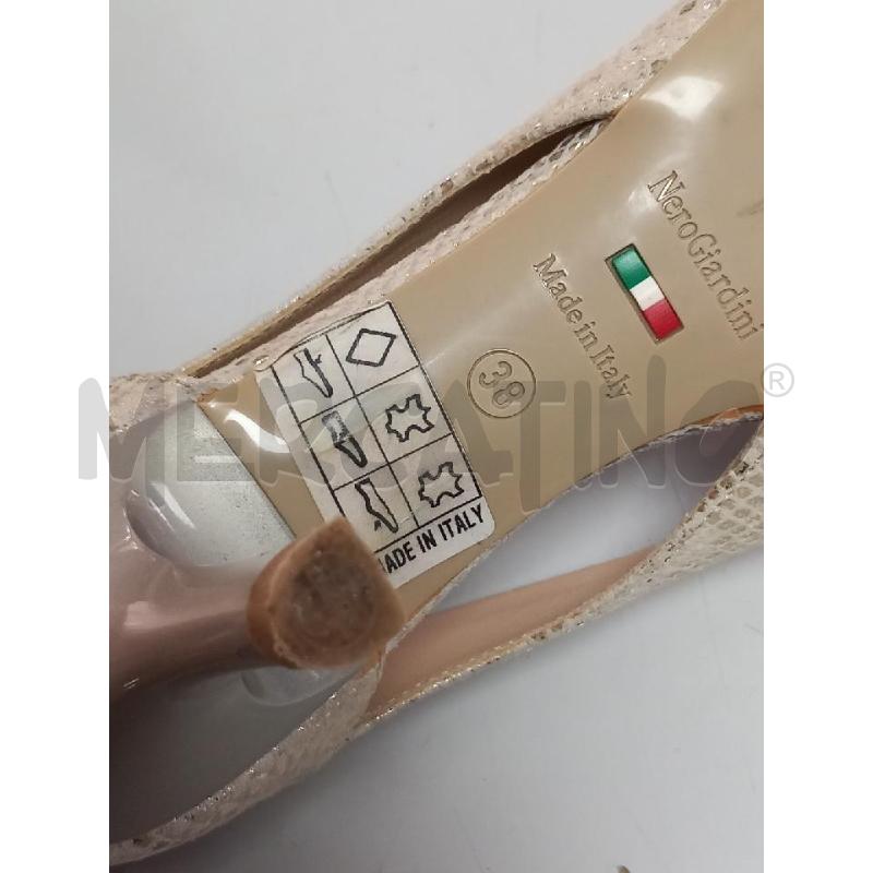 SCARPE D NERO GIARDINI DORATO STAMPA PITONATO | Mercatino dell'Usato Roma porta di roma 5