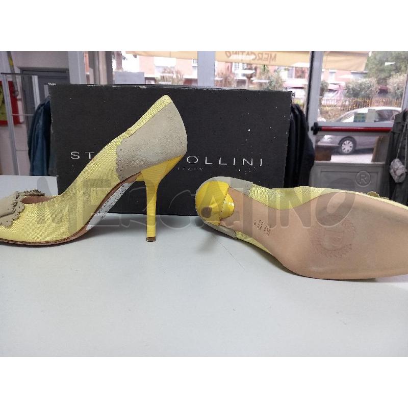 SCARPE D POLLINI STUDIO GIALLO SCATOLA | Mercatino dell'Usato Roma porta di roma 2
