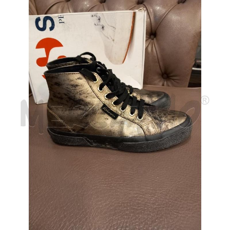 SCARPE D SUPERGA DORATO SCATOLA | Mercatino dell'Usato Roma porta di roma 2