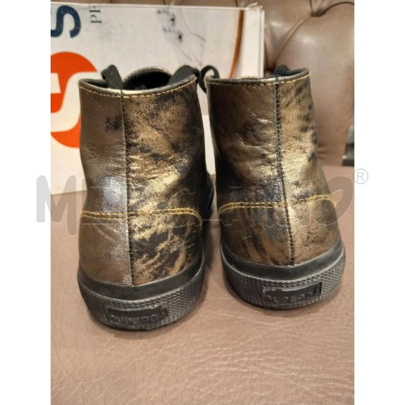 SCARPE D SUPERGA DORATO SCATOLA | Mercatino dell'Usato Roma porta di roma 4