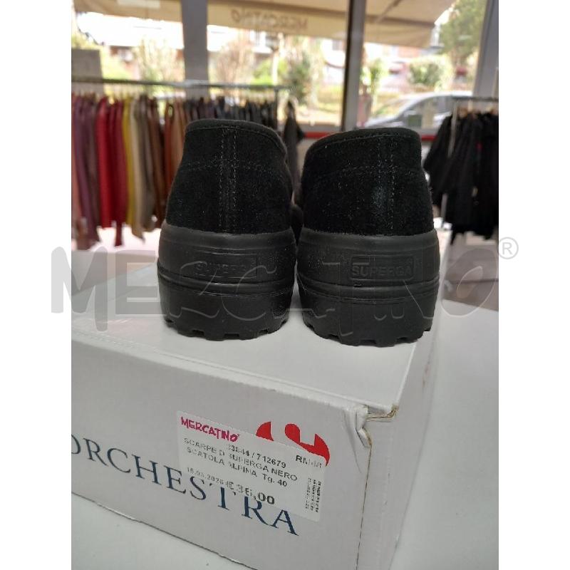 SCARPE D SUPERGA NERO SCATOLA ALPINA | Mercatino dell'Usato Roma porta di roma 3