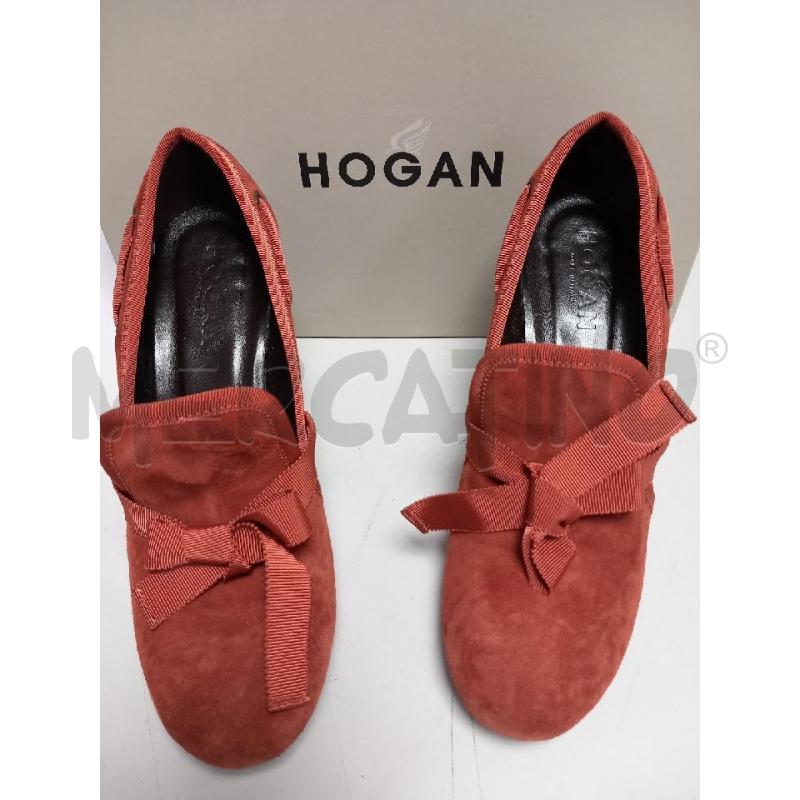 SCARPE D TACCO HOGAN VELLUTO MATTONE SCATL | Mercatino dell'Usato Roma porta di roma 3
