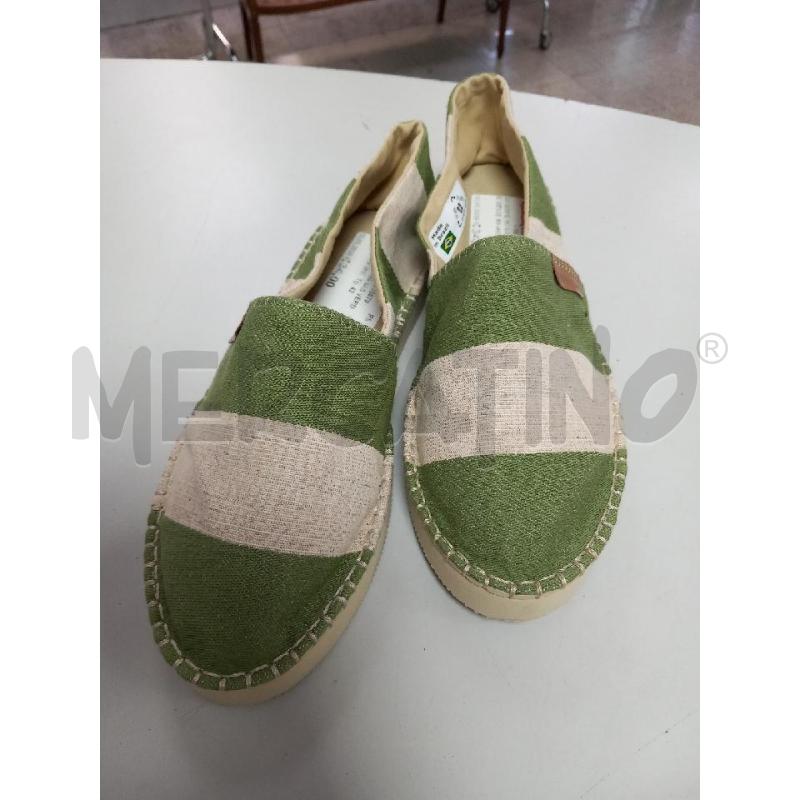 SCARPE HAVAIANAS VERDE BEIGE RIGHE | Mercatino dell'Usato Roma porta di roma 1