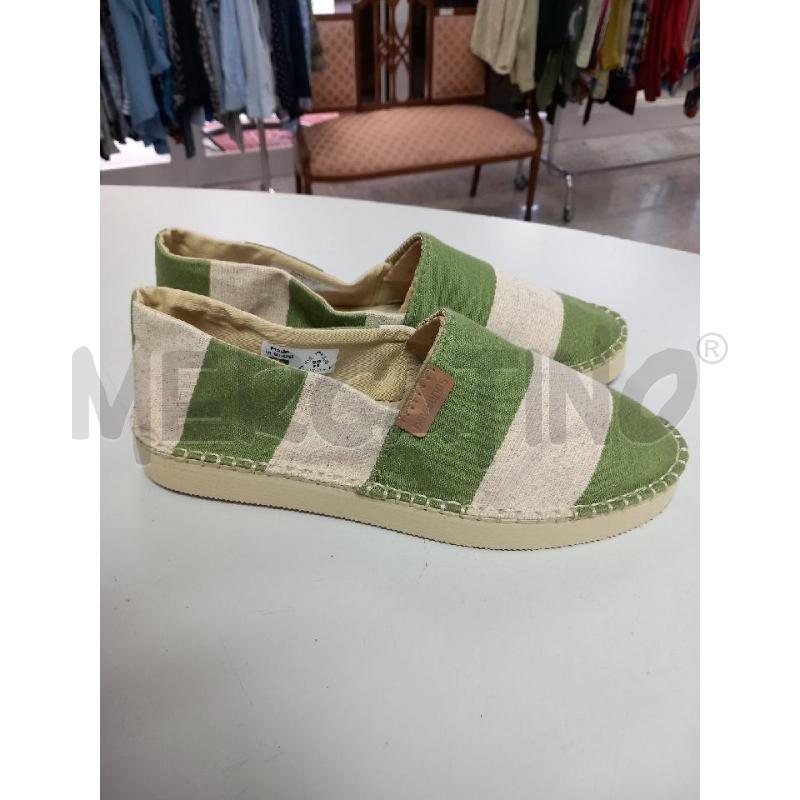 SCARPE HAVAIANAS VERDE BEIGE RIGHE | Mercatino dell'Usato Roma porta di roma 2