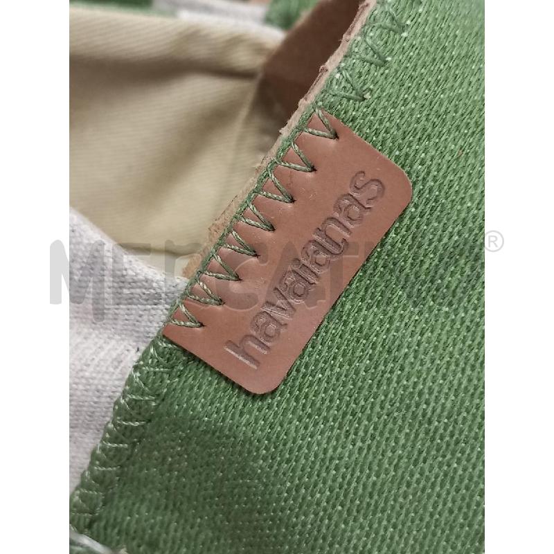 SCARPE HAVAIANAS VERDE BEIGE RIGHE | Mercatino dell'Usato Roma porta di roma 3