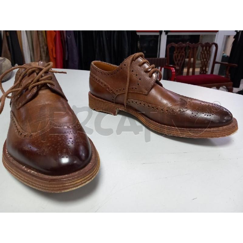 SCARPE UOMO BRIAN CRESS PELLE MARRONE | Mercatino dell'Usato Roma porta di roma 3
