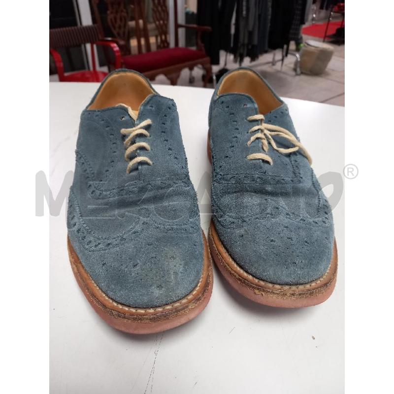 SCARPE UOMO CHURCH'S CAMOSCIO CELESTE | Mercatino dell'Usato Roma porta di roma 1