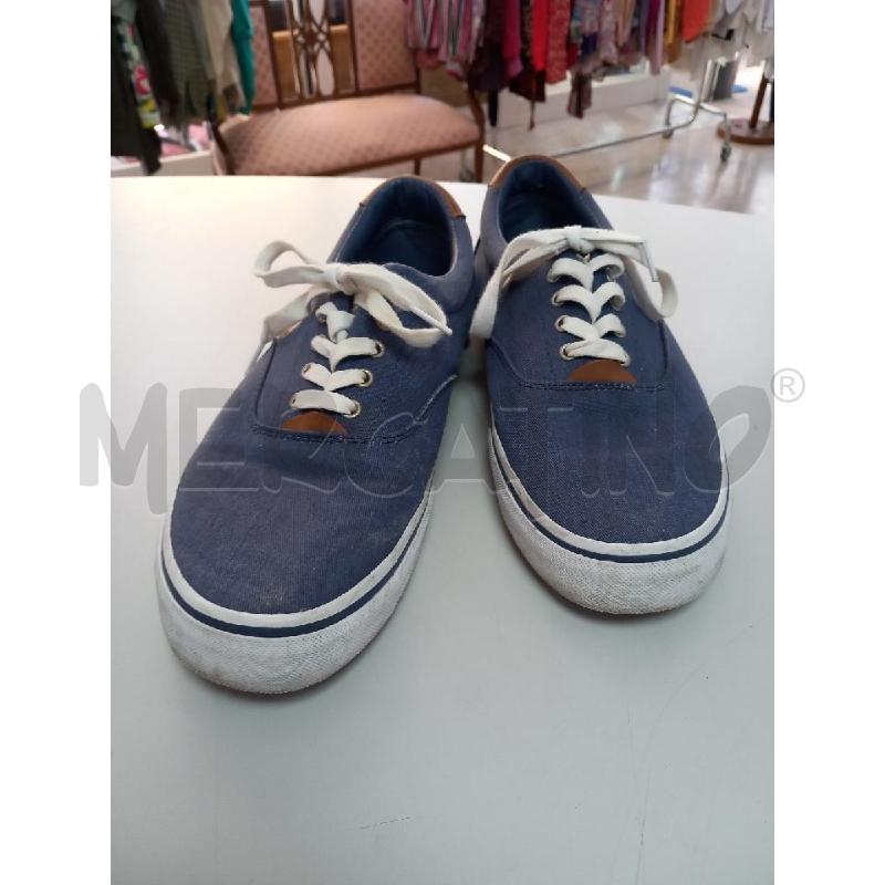 SCARPE U POLO RALPH LAUREN BLU DENIM IN TELA | Mercatino dell'Usato Roma porta di roma 1