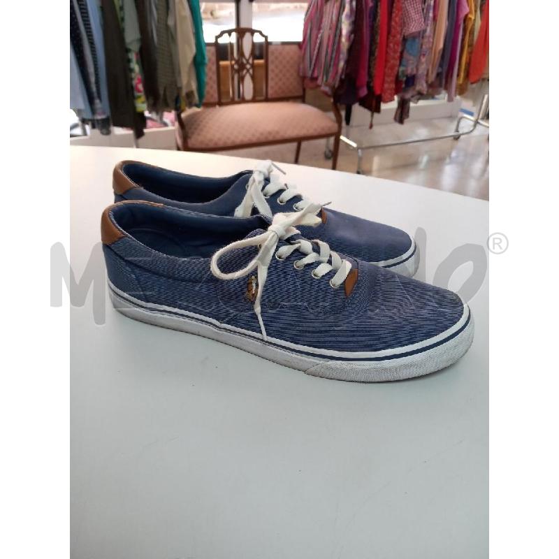 SCARPE U POLO RALPH LAUREN BLU DENIM IN TELA | Mercatino dell'Usato Roma porta di roma 2
