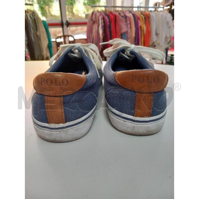 SCARPE U POLO RALPH LAUREN BLU DENIM IN TELA | Mercatino dell'Usato Roma porta di roma 3