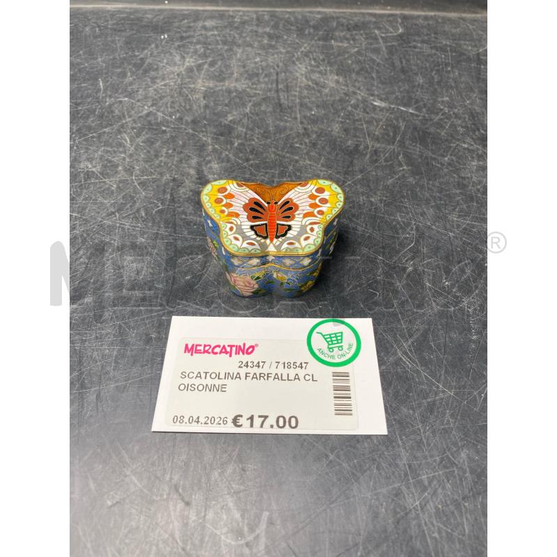 SCATOLINA FARFALLA CLOISONNE | Mercatino dell'Usato Roma porta di roma 1