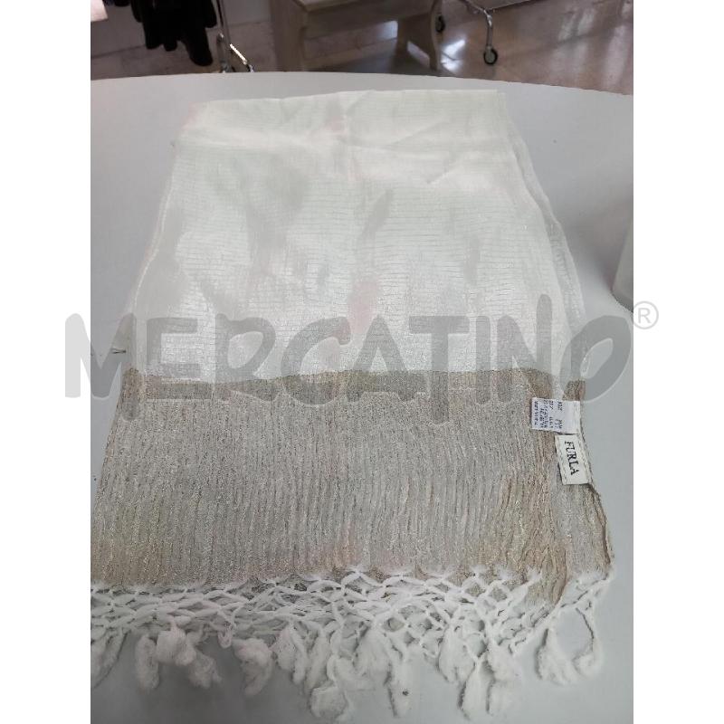 SCIARPA DONNA FURLA SETA BIANCA | Mercatino dell'Usato Roma porta di roma 1