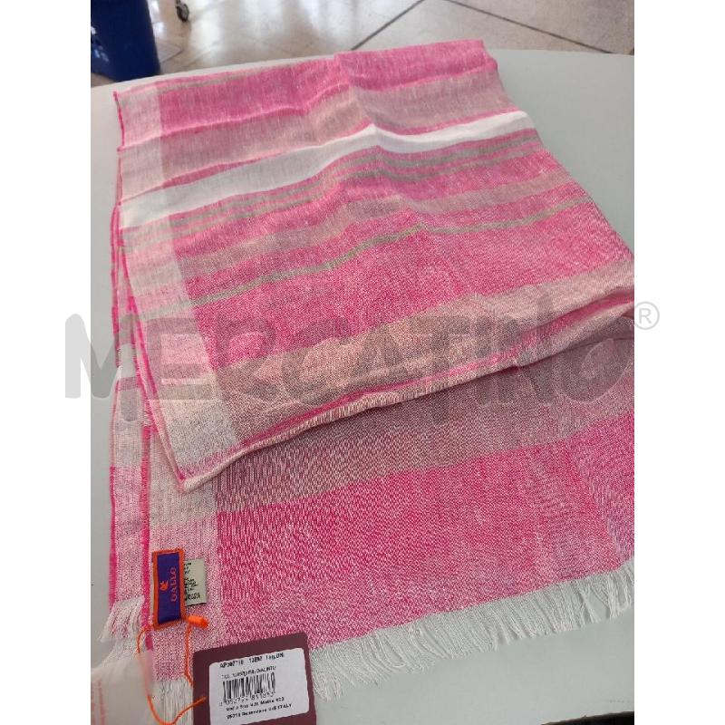 SCIARPA DONNA GALLO LINO ROSA  | Mercatino dell'Usato Roma porta di roma 1