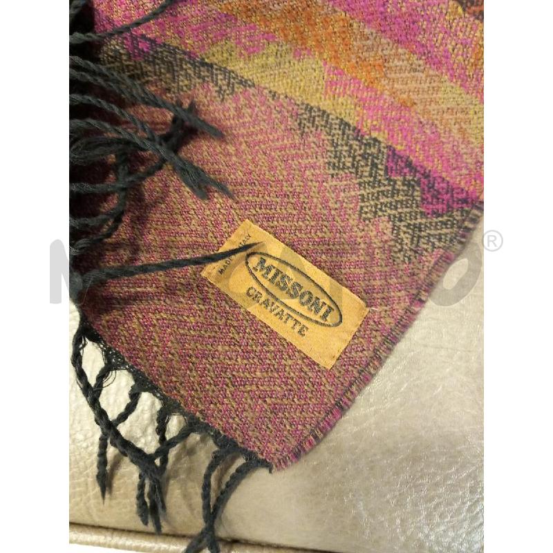 SCIARPA MISSONI RIGHE MULTICOLOR VIOLA | Mercatino dell'Usato Roma porta di roma 3
