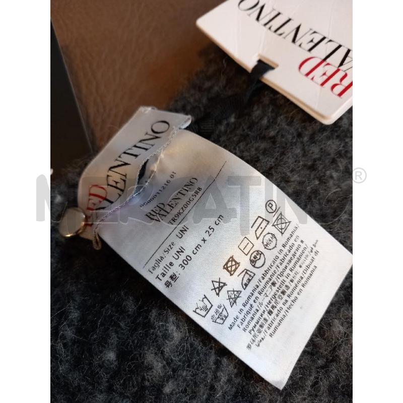 SCIARPA U RED VALENTINO GRIGIO ANTRACITE | Mercatino dell'Usato Roma porta di roma 2
