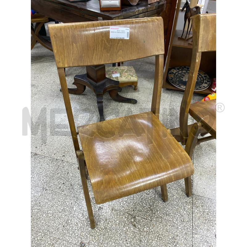 SEDIA DA CINEMA LEGNO | Mercatino dell'Usato Roma porta di roma 1