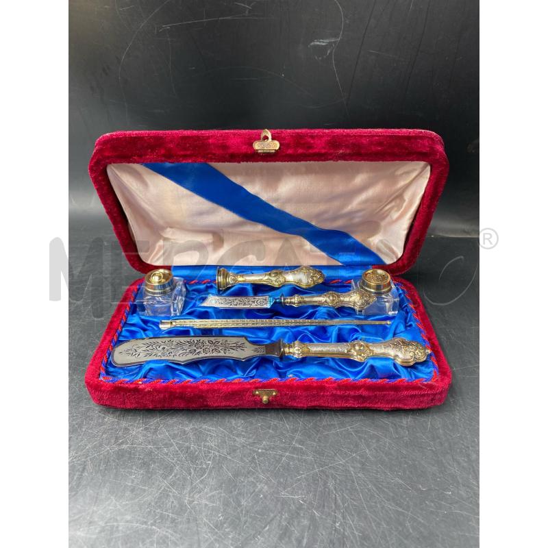 SET DA SCRIVANIA IN ARGENTO | Mercatino dell'Usato Roma porta di roma 1