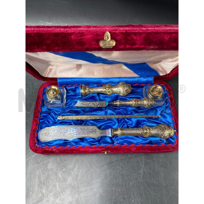 SET DA SCRIVANIA IN ARGENTO | Mercatino dell'Usato Roma porta di roma 2