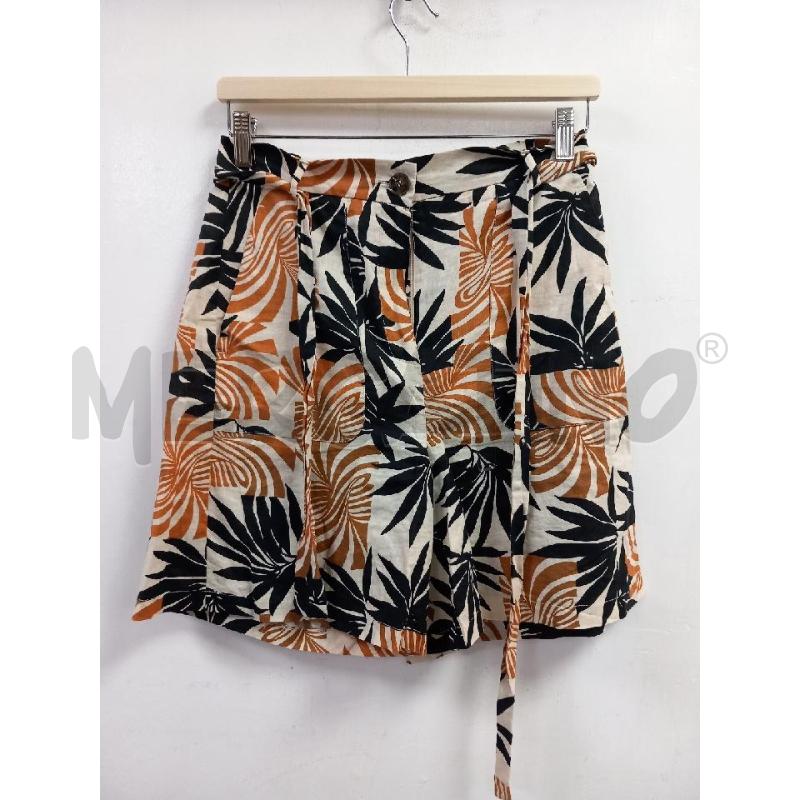 SHORTS D EMME MARELLA BEIGE FANTASIA LINO MISTO COTONE | Mercatino dell'Usato Roma porta di roma 1