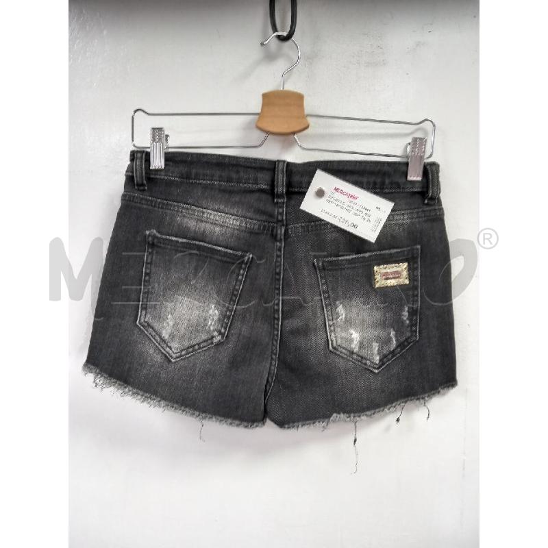 SHORTS D MANGANO JNS NERO BORCHIE DORATO | Mercatino dell'Usato Roma porta di roma 2