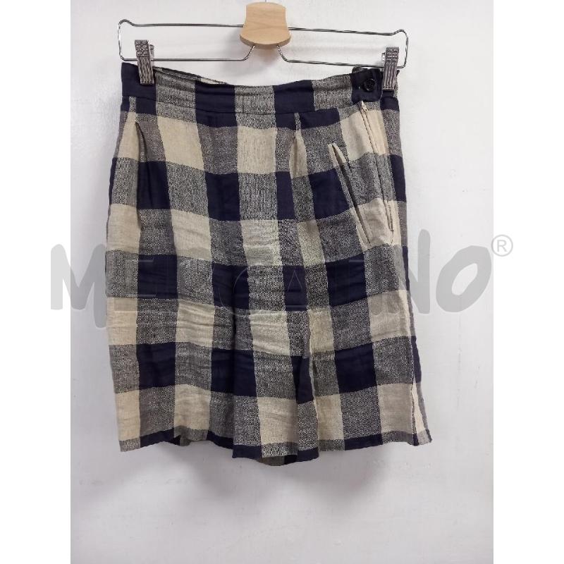 SHORTS D WEEKEND MAXMARA BEIGE BLU PURO LINO | Mercatino dell'Usato Roma porta di roma 1