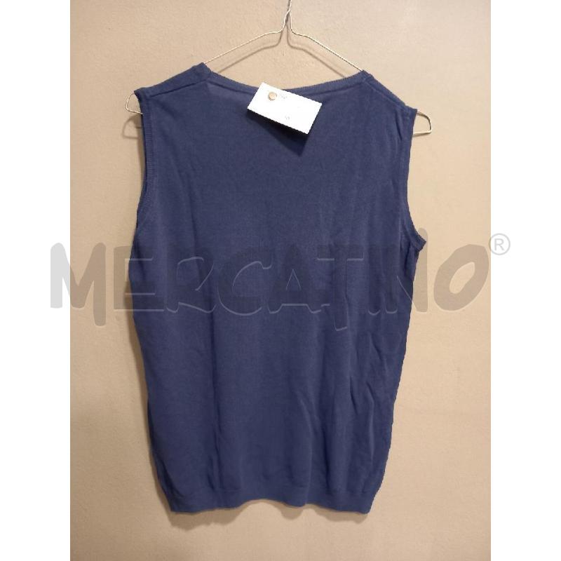 SMANICATO D MAGLIONCINO GATTINONI BLU | Mercatino dell'Usato Roma porta di roma 2