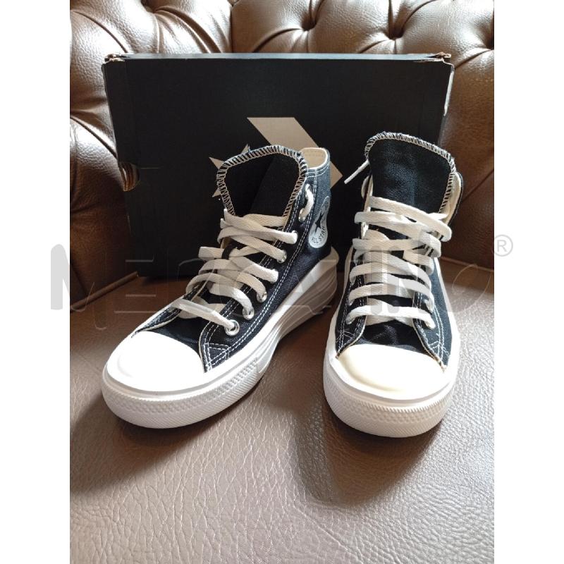 SNEAKERS D CONVERSE ALL STAR SCATOLA PLATFORM NERO | Mercatino dell'Usato Roma porta di roma 1