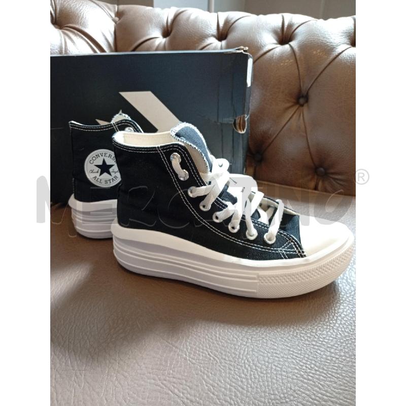 SNEAKERS D CONVERSE ALL STAR SCATOLA PLATFORM NERO | Mercatino dell'Usato Roma porta di roma 3