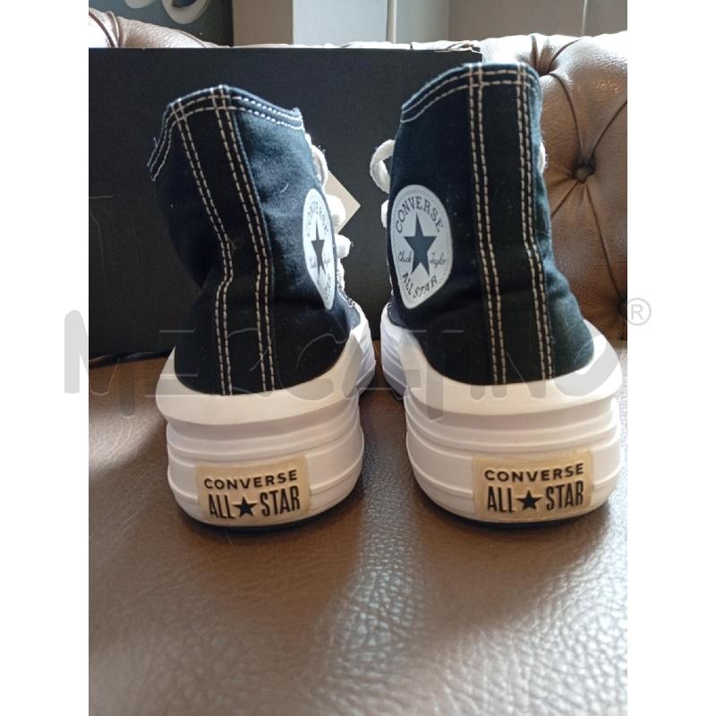 SNEAKERS D CONVERSE ALL STAR SCATOLA PLATFORM NERO | Mercatino dell'Usato Roma porta di roma 4