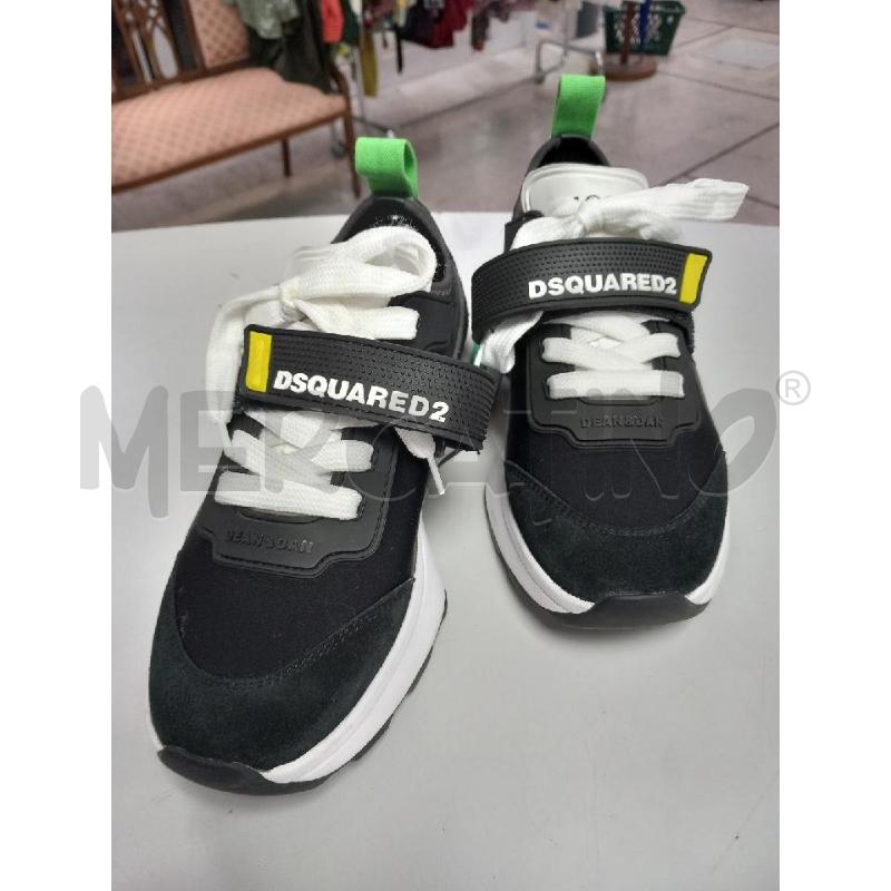 SNEAKERS D DSQUARED2 NERO DEAN&DAN 1964 | Mercatino dell'Usato Roma porta di roma 1