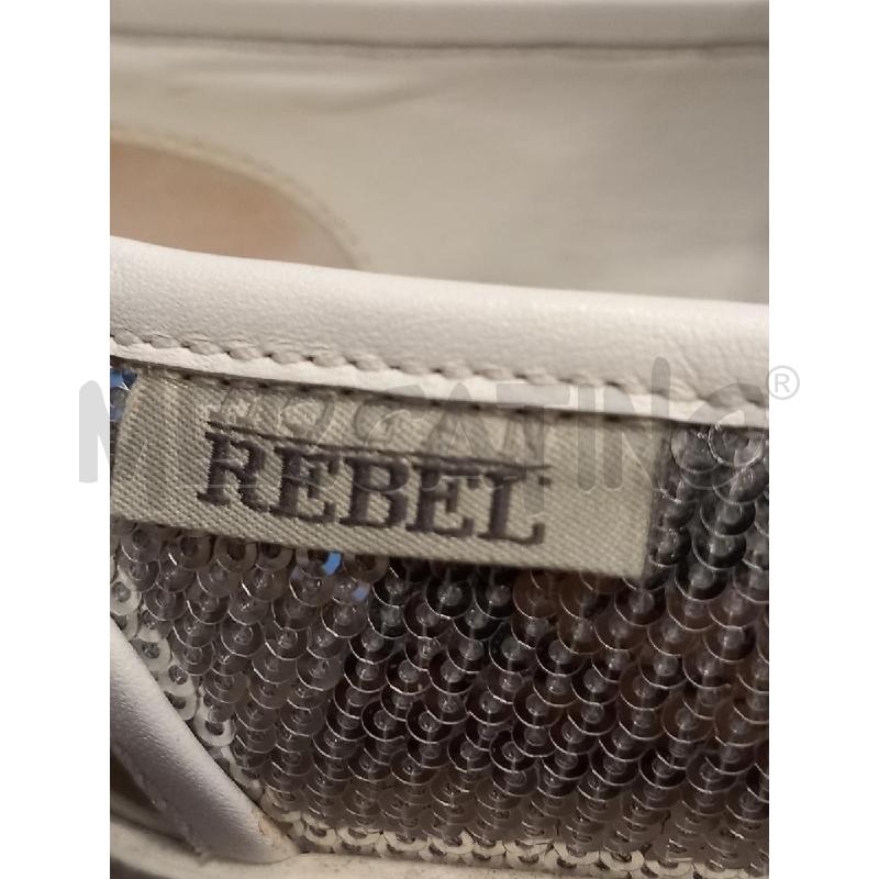 SNEAKERS D HOGAN REBEL PAILLETTES ARGENTATO | Mercatino dell'Usato Roma porta di roma 3