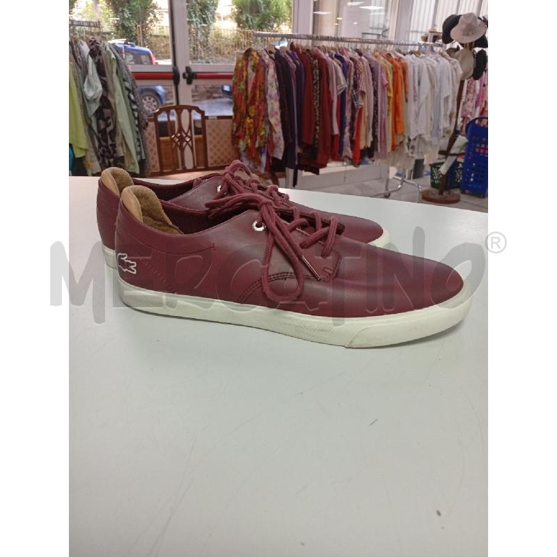 SNEAKERS D LACOSTE BORDEAUX | Mercatino dell'Usato Roma porta di roma 2