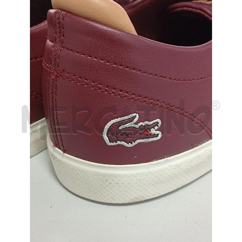 SNEAKERS D LACOSTE BORDEAUX | Mercatino dell'Usato Roma porta di roma 3