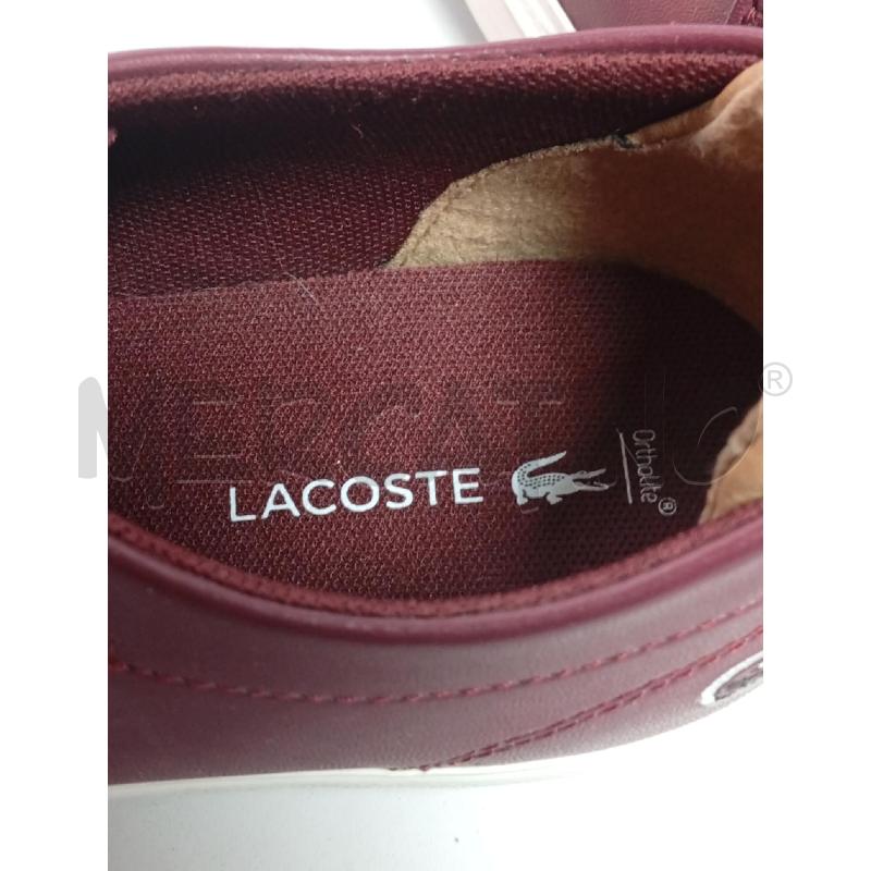 SNEAKERS D LACOSTE BORDEAUX | Mercatino dell'Usato Roma porta di roma 5