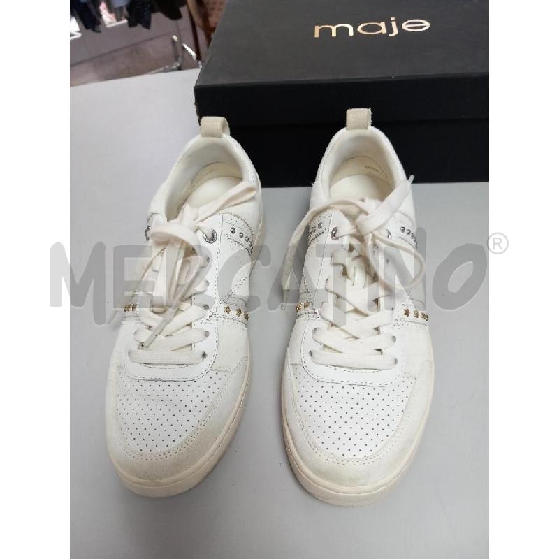 SNEAKERS D MAJE BIANCO SCATOLA BORCHIE STELLE DORATO | Mercatino dell'Usato Roma porta di roma 2