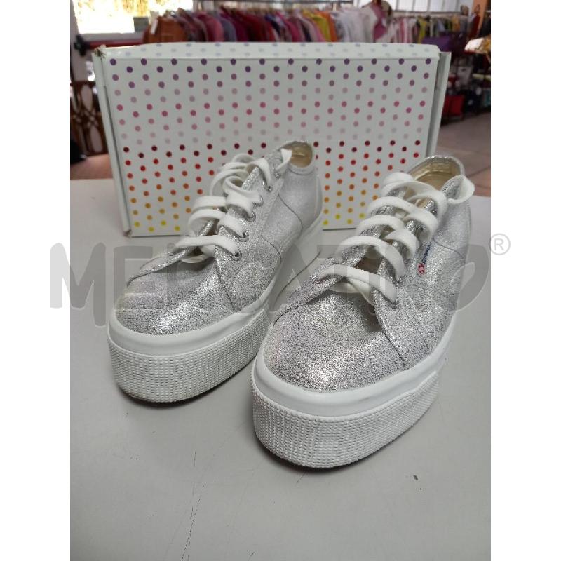 SNEAKERS D SUPERGA ARGENTATO SCATOLA S61174W | Mercatino dell'Usato Roma porta di roma 1