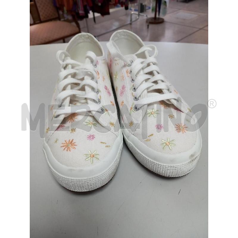SNEAKERS D SUPERGA BIANCO RICAMO FLOREALE S2121FW-A6Y | Mercatino dell'Usato Roma porta di roma 1