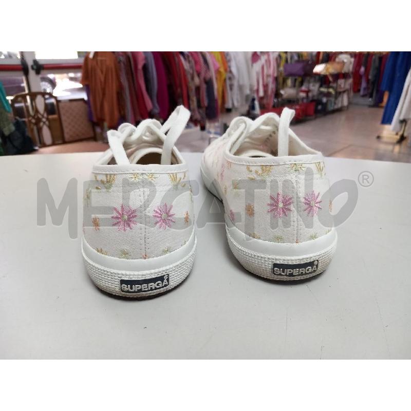 SNEAKERS D SUPERGA BIANCO RICAMO FLOREALE S2121FW-A6Y | Mercatino dell'Usato Roma porta di roma 3