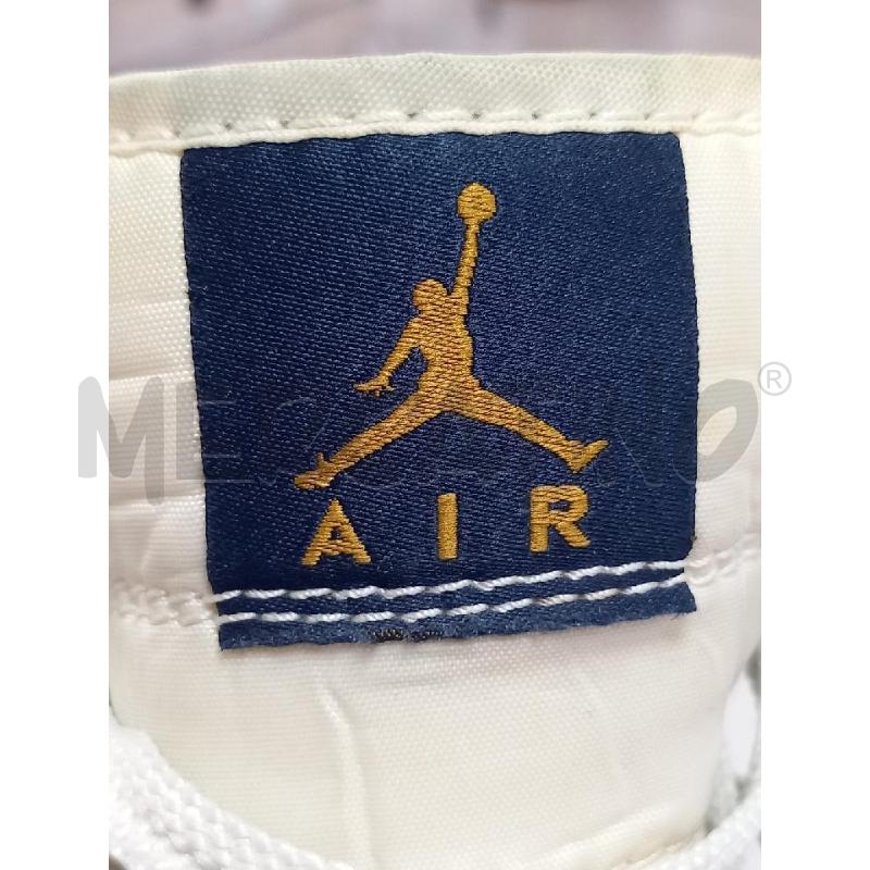 SNEAKERS NIKE AIR JORDAN 1 MID BIANCO ORO BLU | Mercatino dell'Usato Roma porta di roma 5
