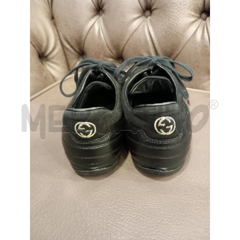 SNEAKERS UOMO GUCCI PELLE NERA | Mercatino dell'Usato Roma porta di roma 3