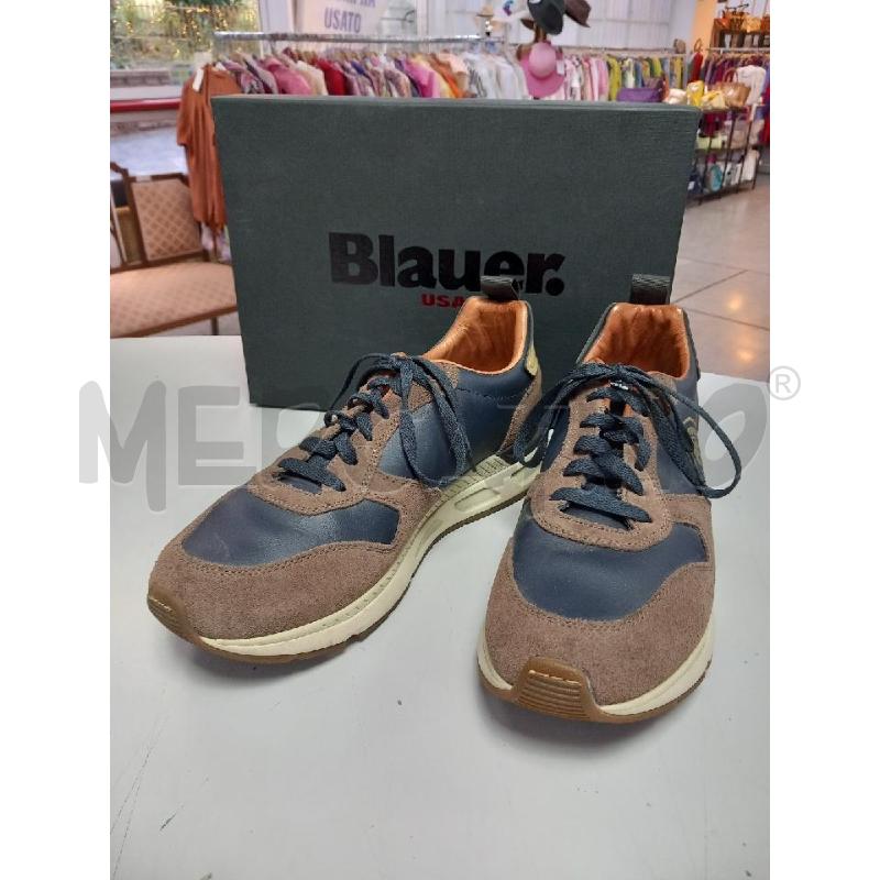 SNEAKERS U BLAUER MARRONE SCATOLA F1HILO03/LES | Mercatino dell'Usato Roma porta di roma 1
