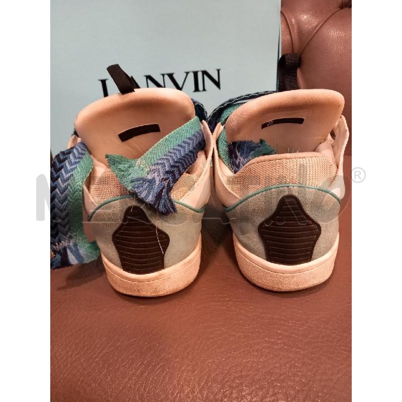 SNEAKERS U LANVIN IN PELLE BLU SCATOLA | Mercatino dell'Usato Roma porta di roma 4